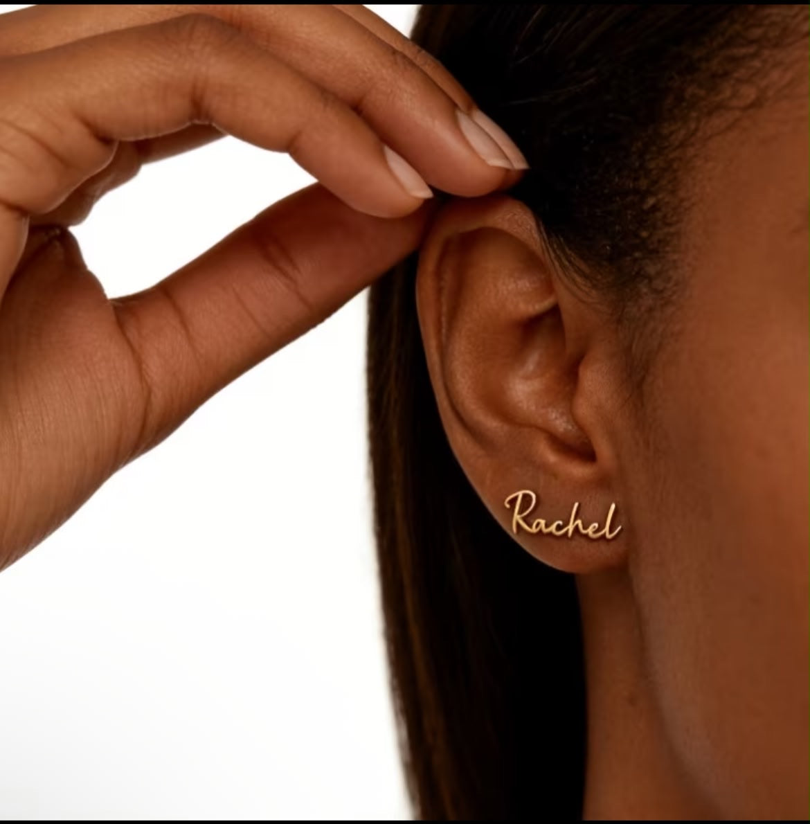 Custom Creative Elegant 304 Stainless Steel Name Earrings |