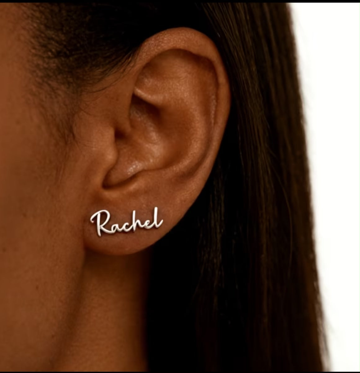 Custom Creative Elegant 304 Stainless Steel Name Earrings |